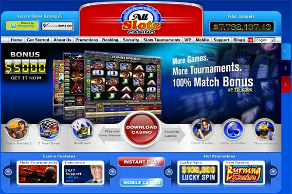 Play at AllSlots Casino Online